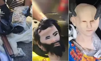 Un arsenale e tre maschere iperrealistiche per cambiare fisionomia, arrestato un 36enne a Nesima