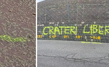 Etna, la polemica sul biglietto non si spegne: scritte gialle &laquo;No tickets&raquo; ai Crateri